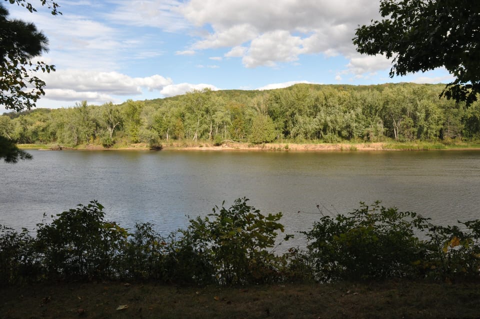 From the lawn in front of the cabin