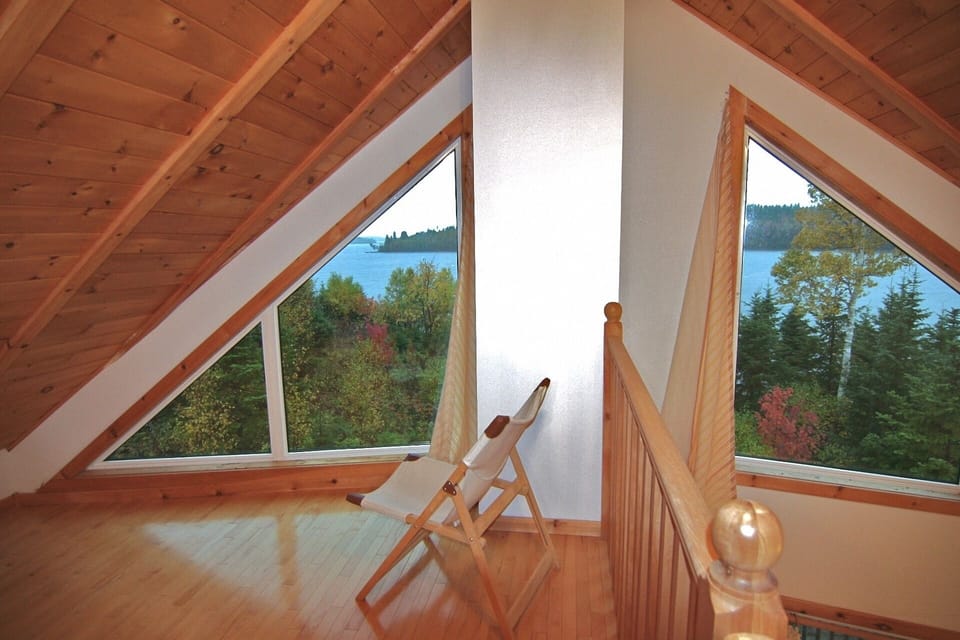 view from loft facing the River Inhabitants mouth and Ocean bay