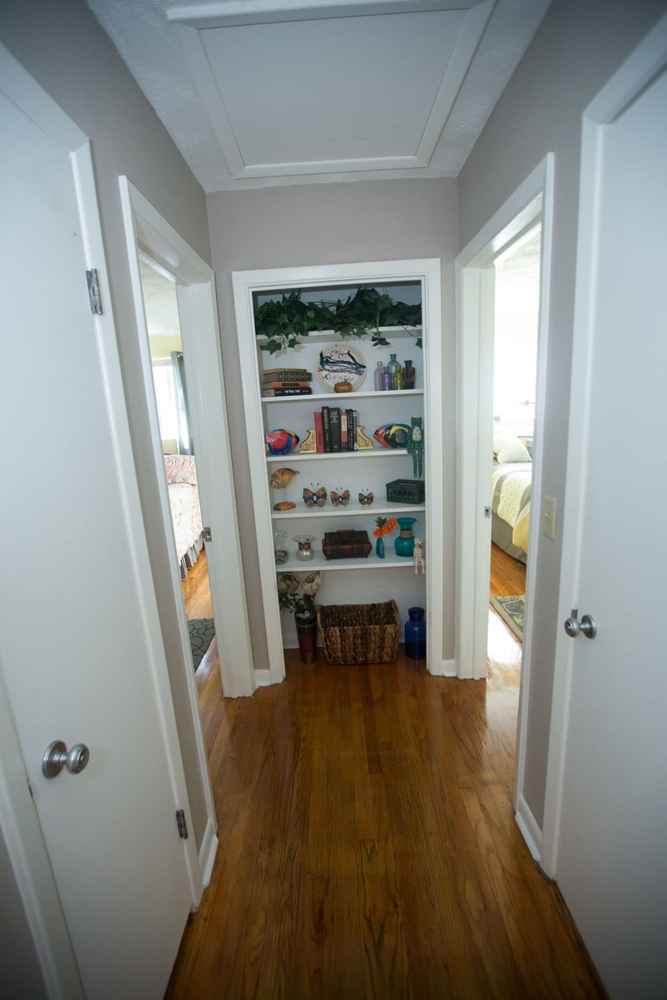 view looking down hallway
