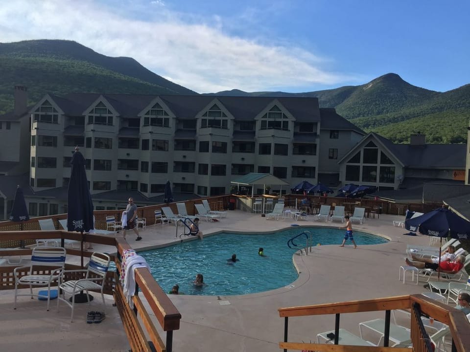 Outdoor pool at Mountain Club at Loon