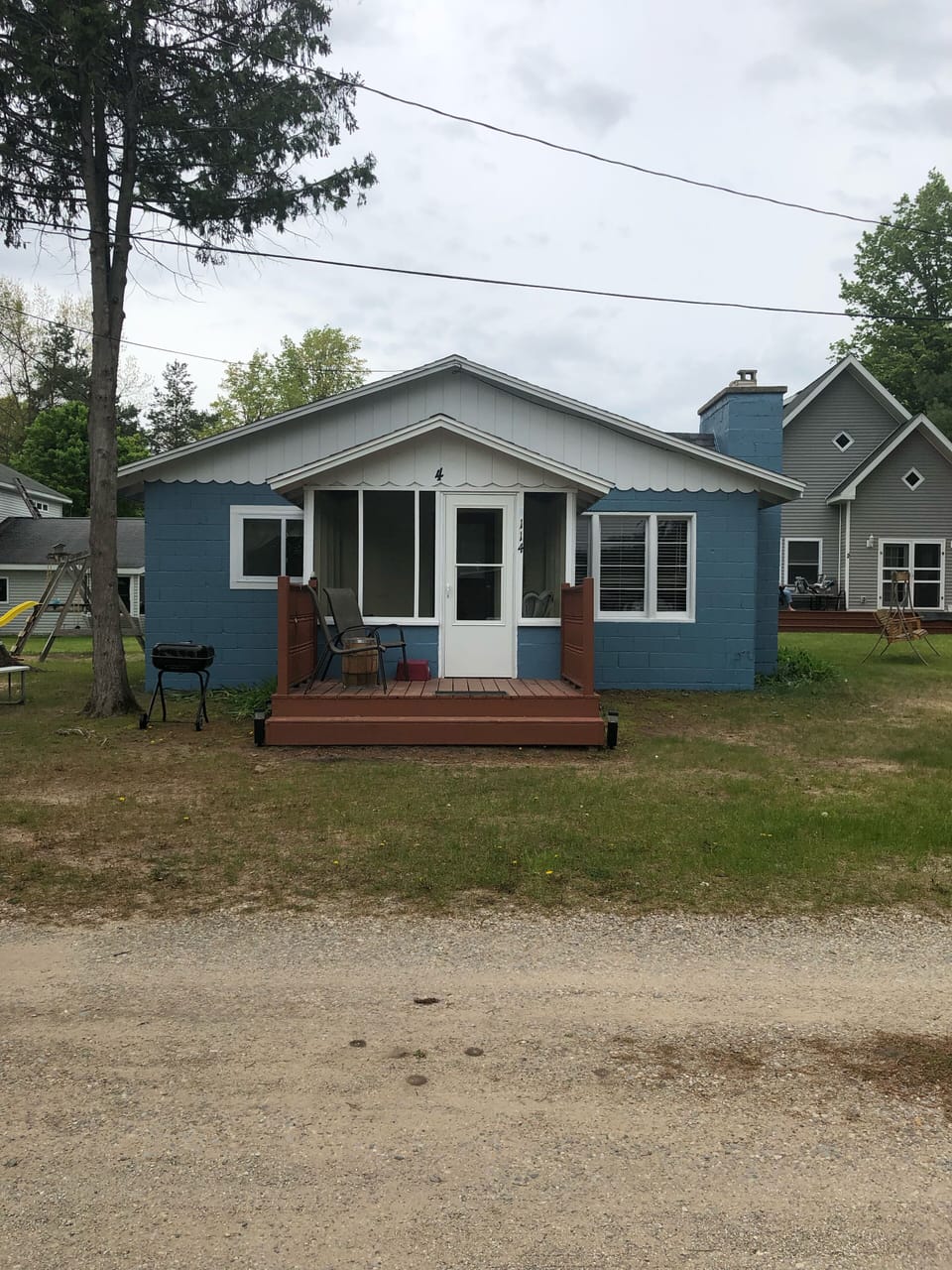 Front of cabin 