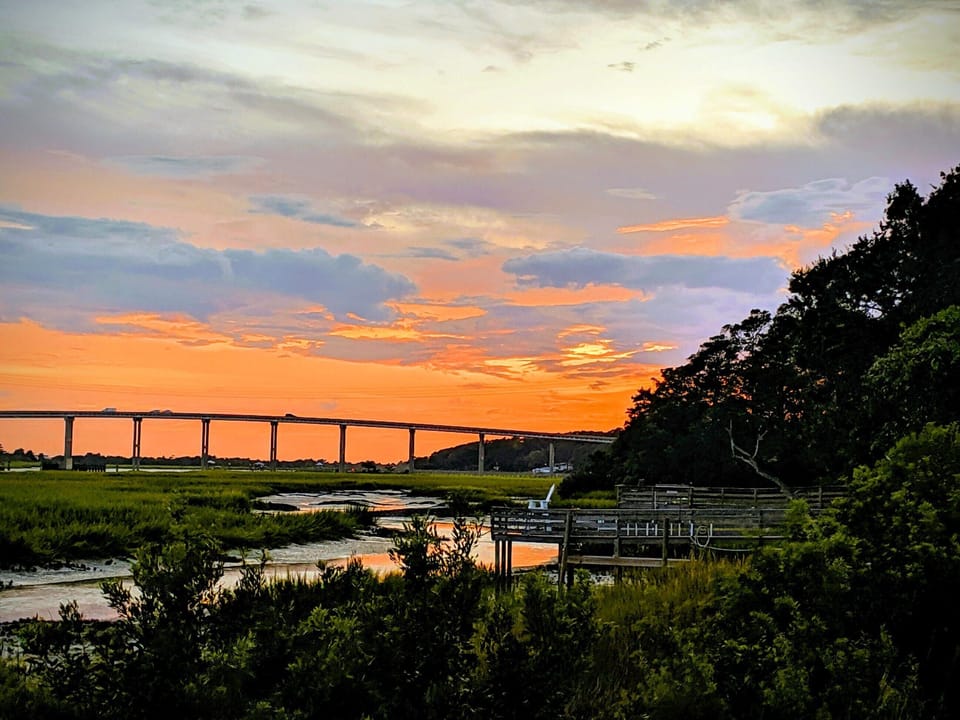 View of Ocean Isle Bridge from the property