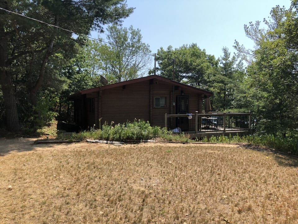 Side view of cottage