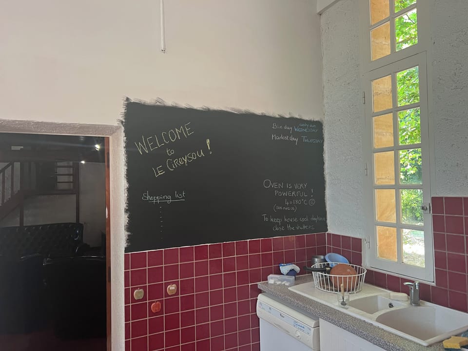 Large Notice / Instruction blackboard