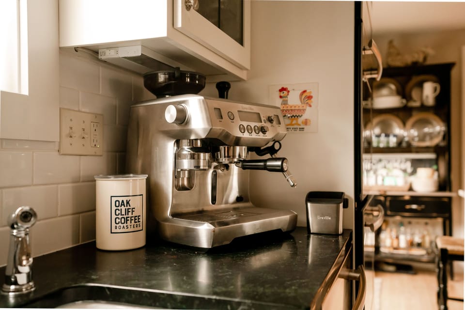 Breville for amazing morning coffee.