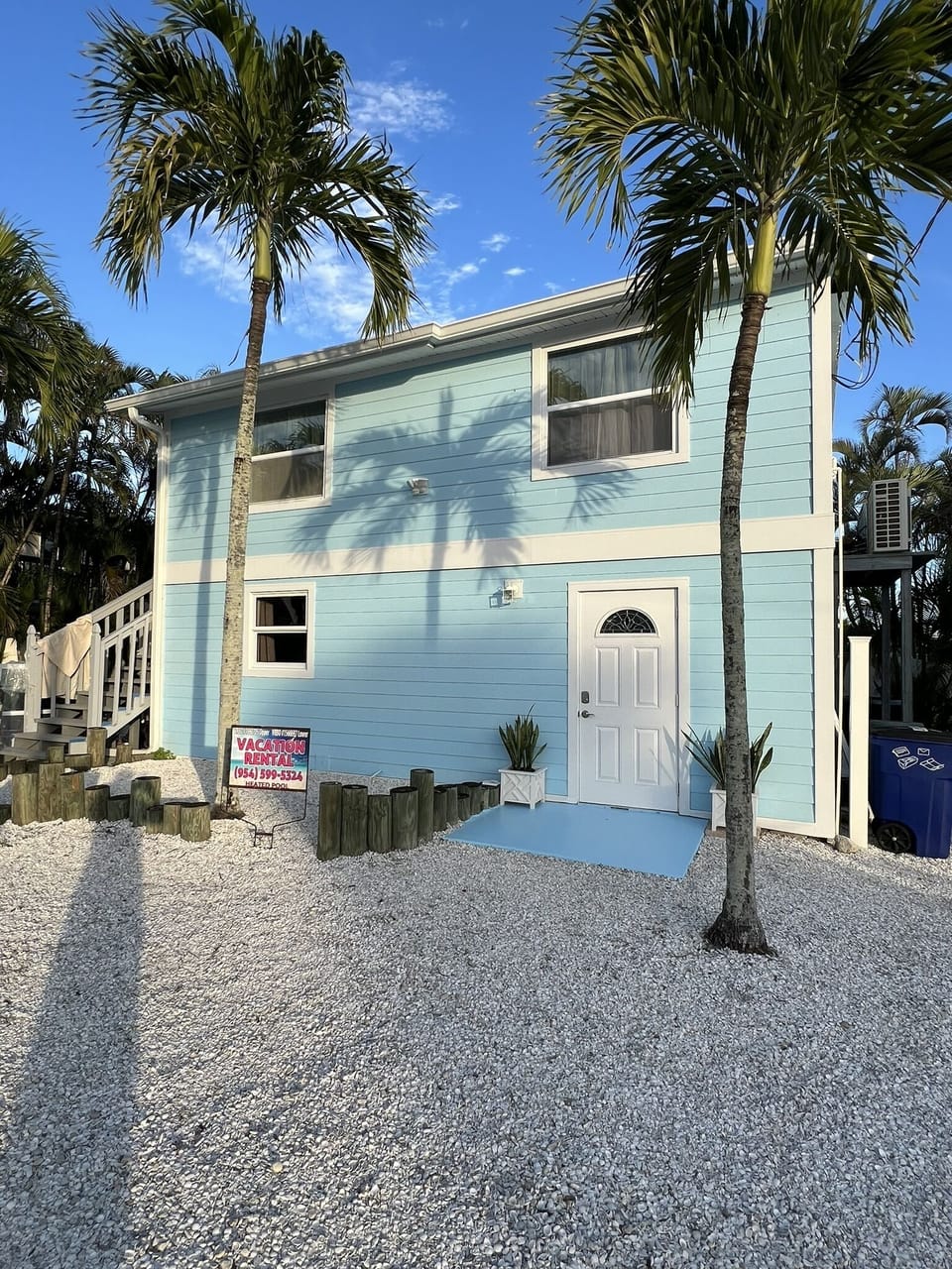 Front of home. Unit in upper and lower level.