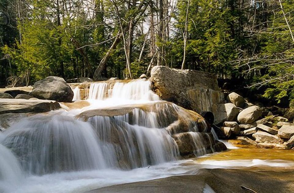 Great waterfalls and swimming is found at Diana's Bath