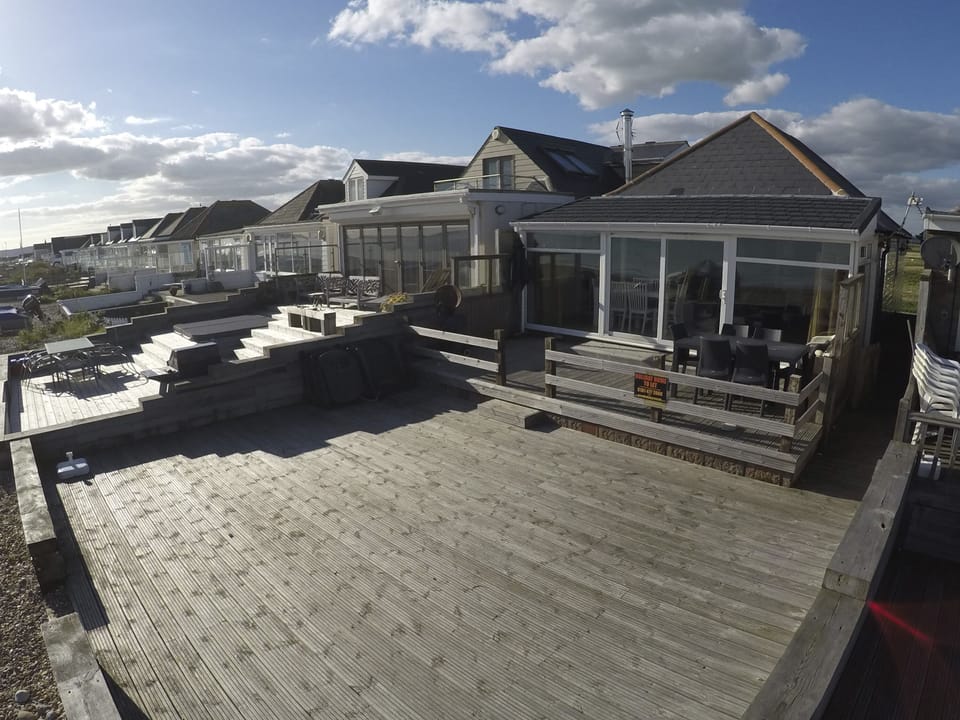 Large decking area for the children to play