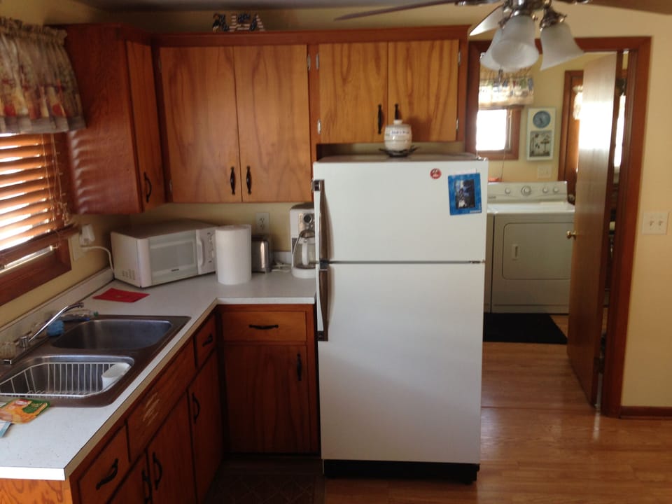 Kitchen and Laundry Room from Living Room