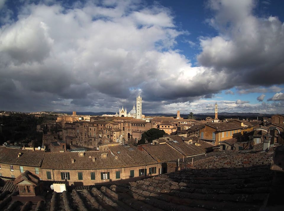 Monuments by the roof terrace
