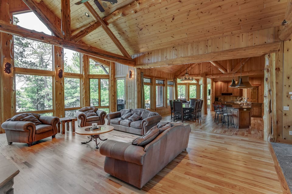 Great room and kitchen