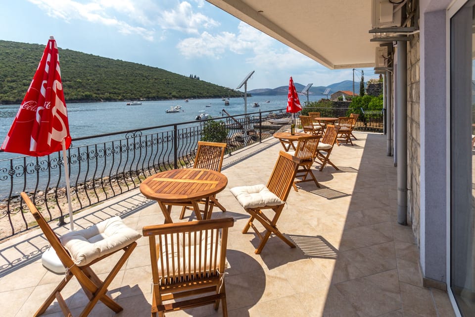 Spacious and big terrace with an amazing sea view.