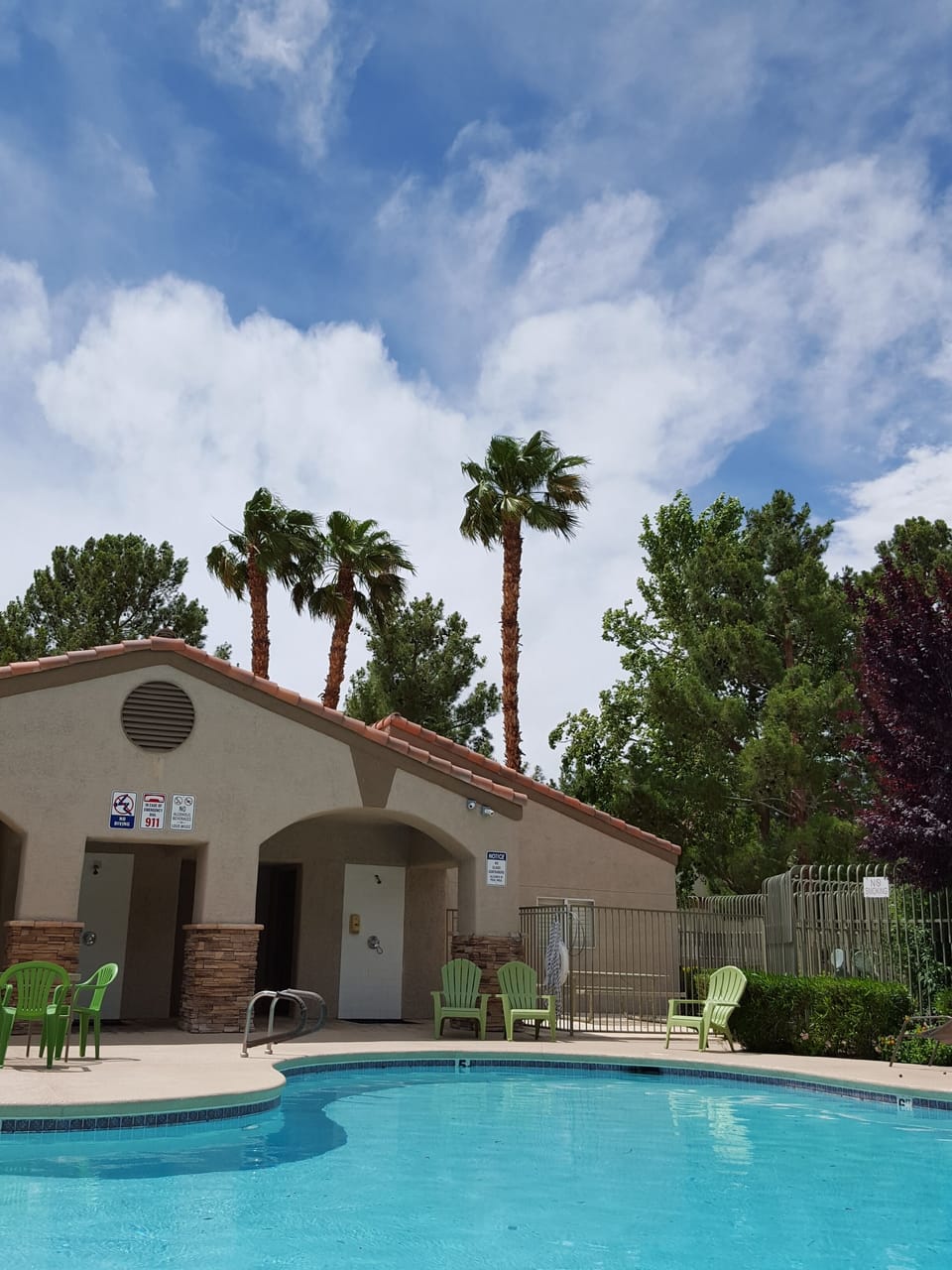 Main pool with hot tub
