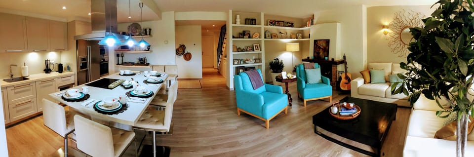 View into the open floor plan