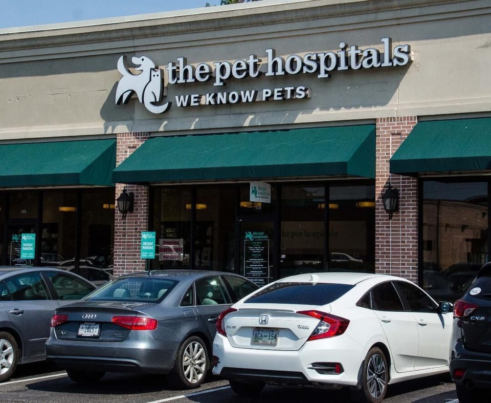 Pet hospital for those traveling with furry friends.  1/3 miles from the coplex.