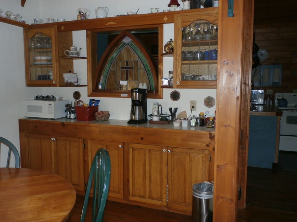 Coffee bar in dining area