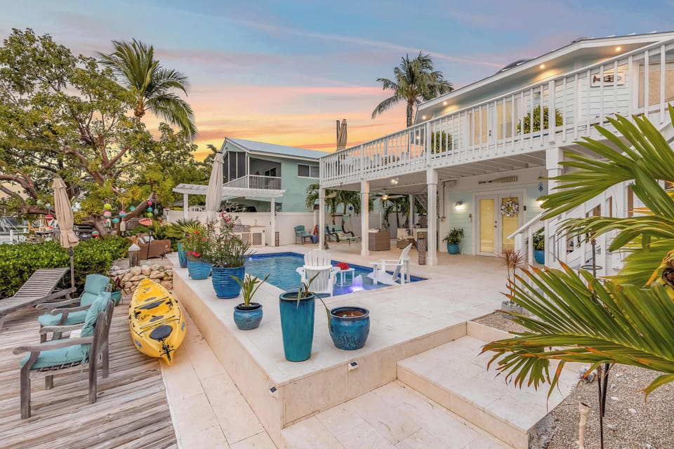 Make yourself at home at this private backyard oasis