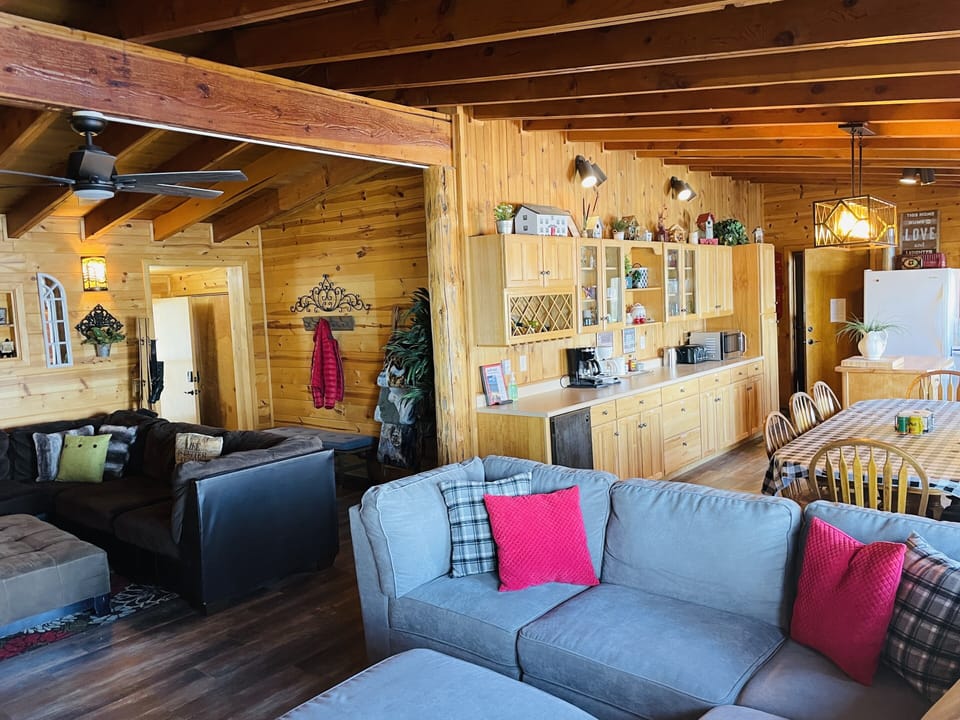 Common area leads right into the kitchen.