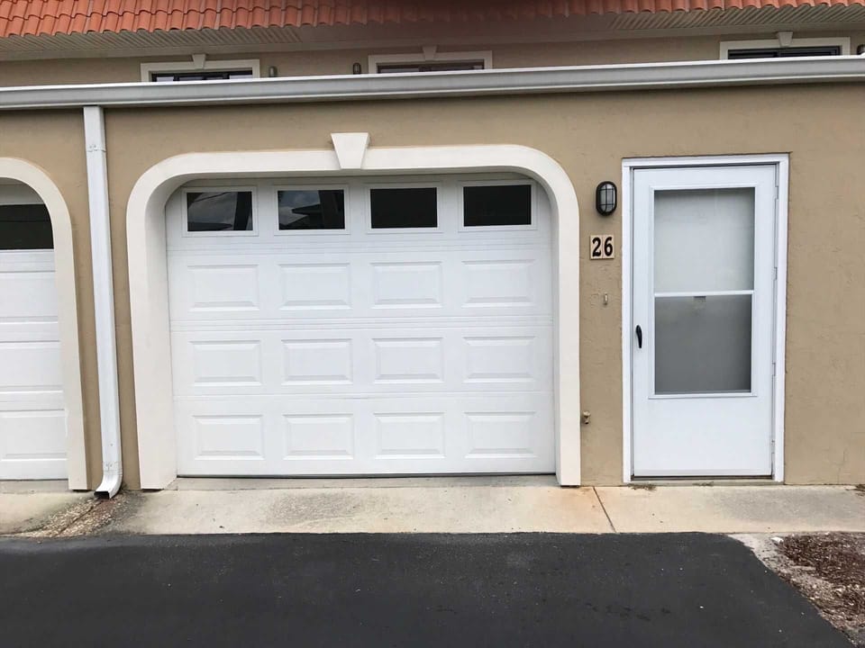 Front entrance through garage