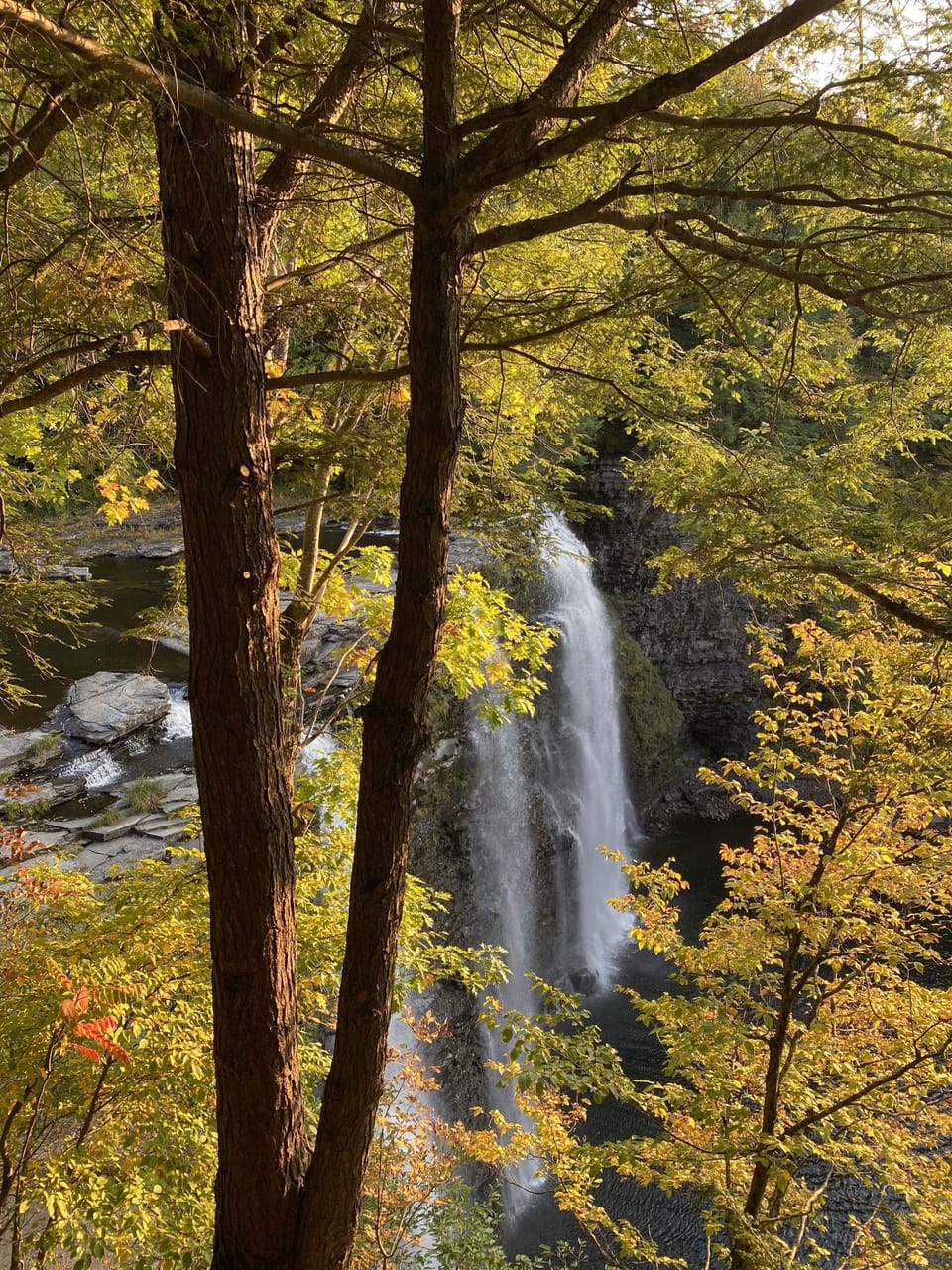 The Salmon River Falls-a beautiful spot to hike, snowshoe or cross-country ski.