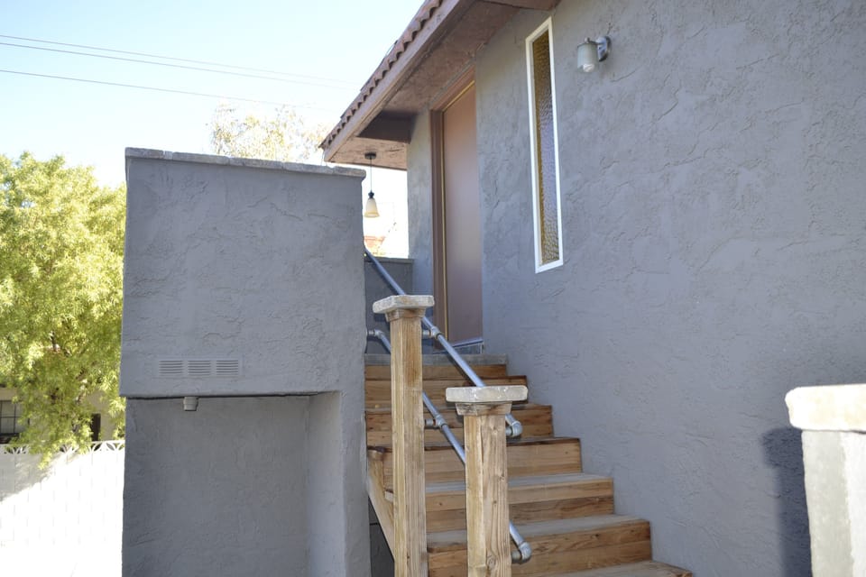 Stairway up to casita