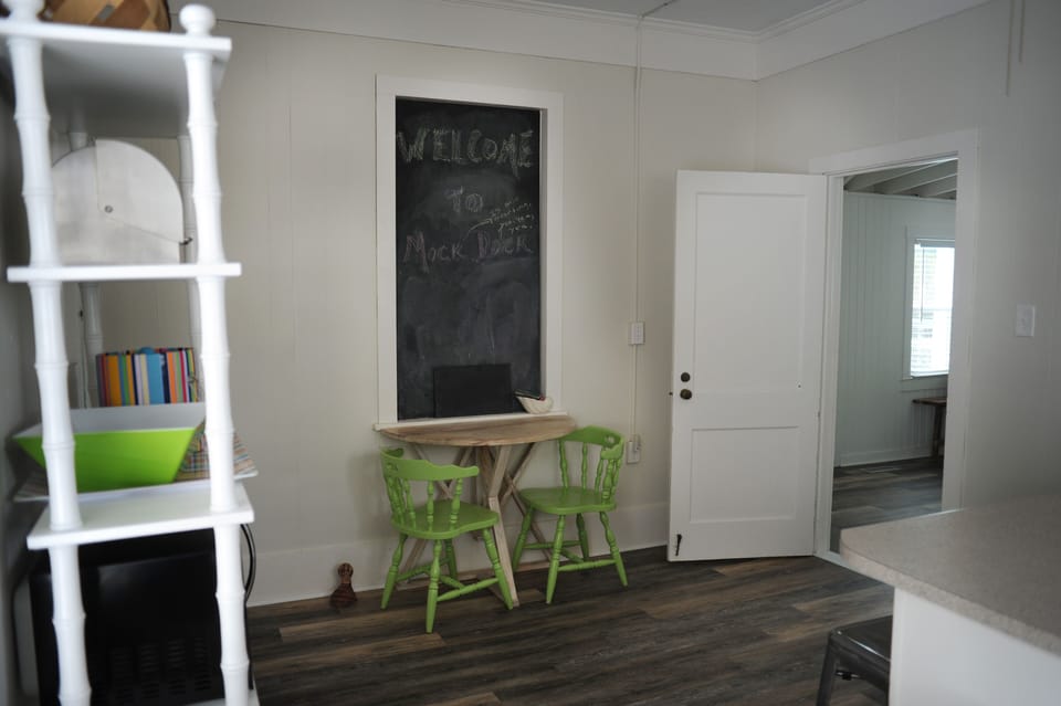 More seating in kitchen and chalkboard for all your lists