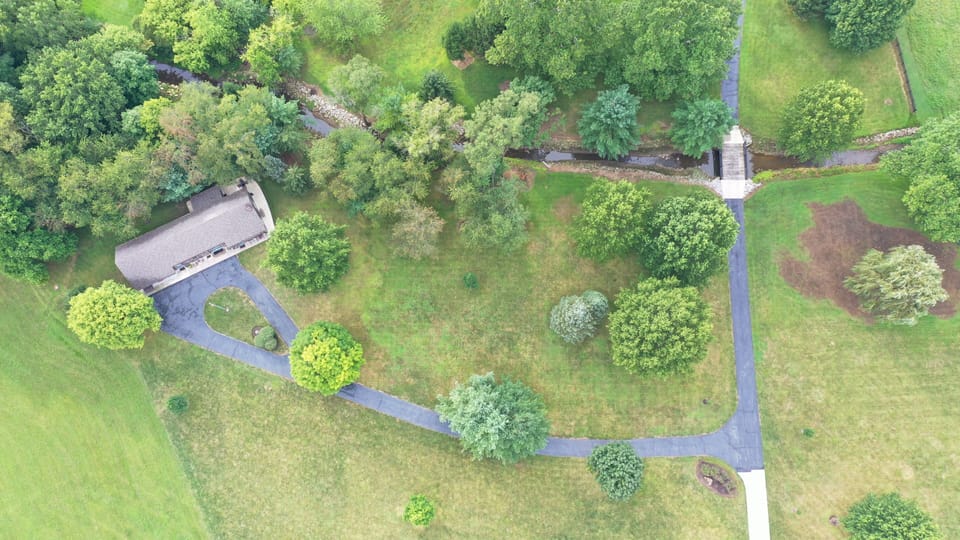 Areal view of Lodge and surrounding area