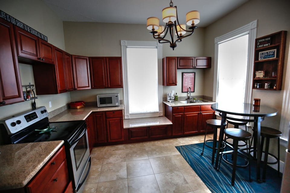 Gorgeous kitchen with a ton of counter space.  Granite and stainless.  
