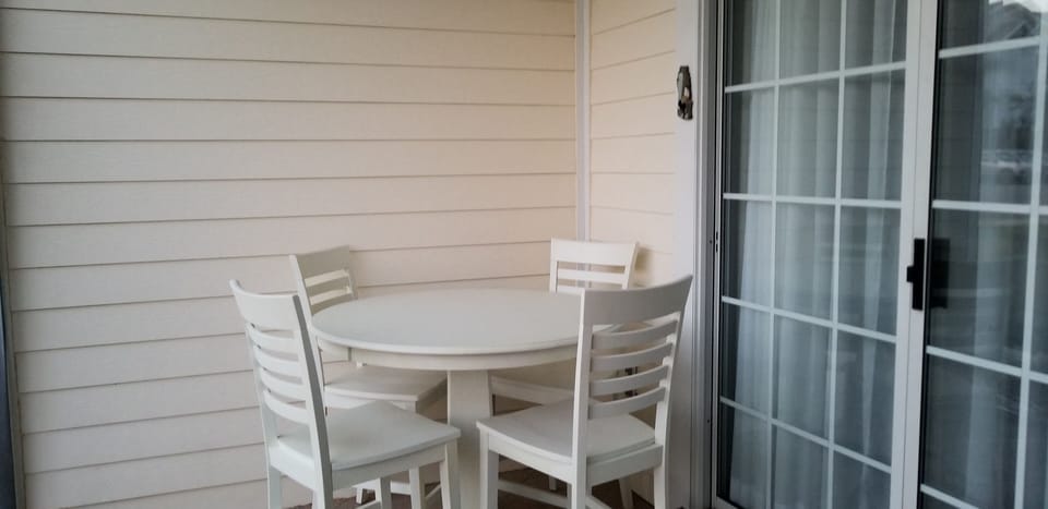 Enjoy dinner or lunch in the screened porch.  