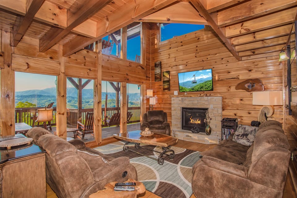 Unparalleled mountain views from the living room