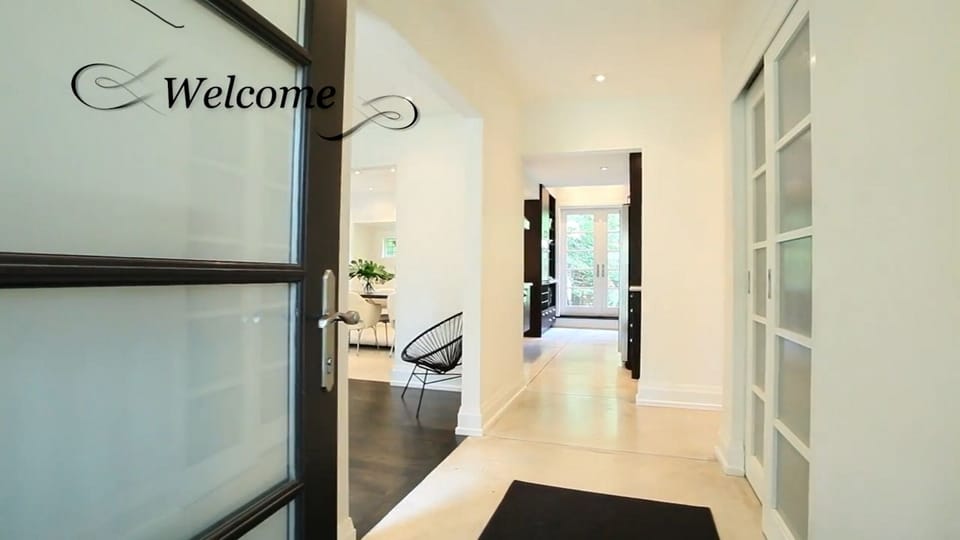 Entry from porch