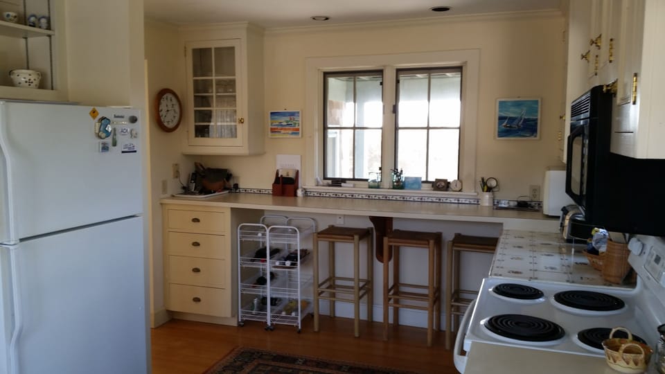 Large family style kitchen.