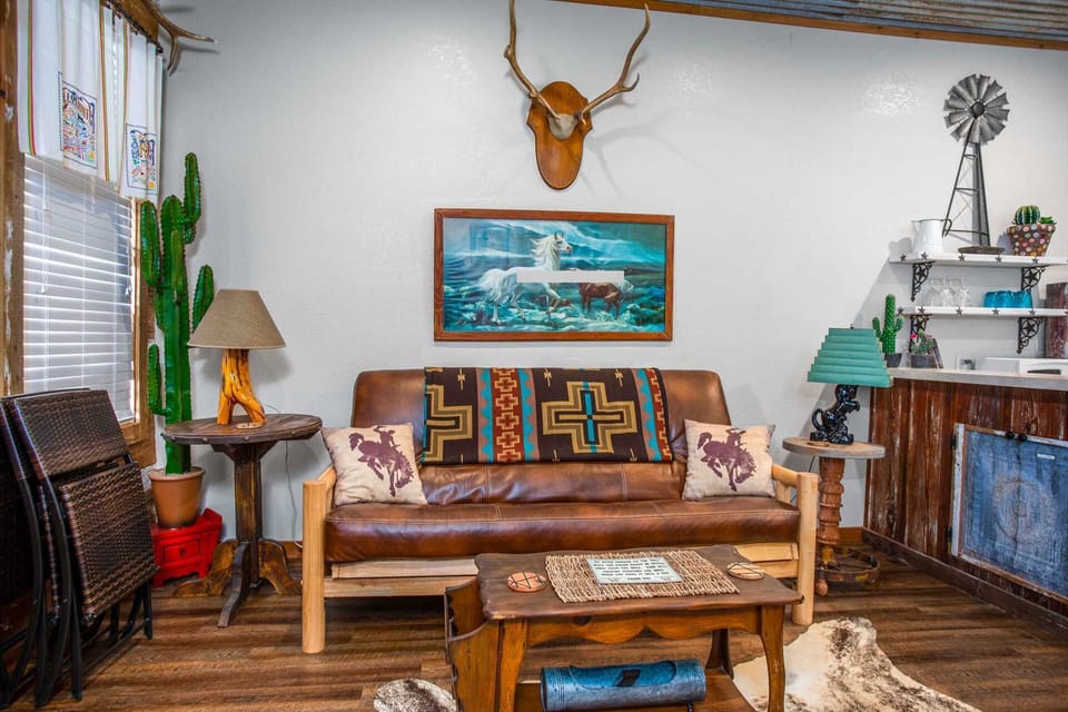 Decorative touches light up Lonesome Dove with southwestern flair, all in a cozy and climate-controlled space!