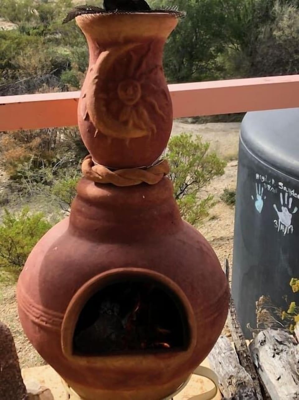 Clay Chiminea