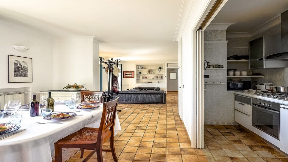 Dining room in at private villa in quiet position close to sorrento main square