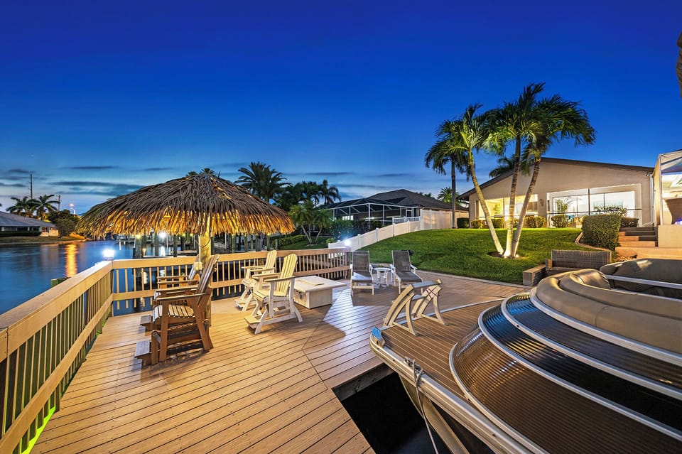 Unwind on the dock and watch the sunset