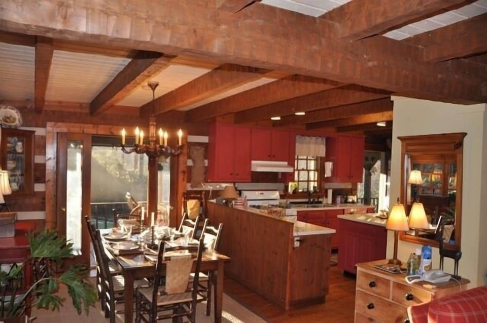 DINNER TABLE AND KITCHEN