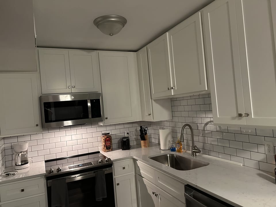 Kitchen remodeled with new appliances 2023