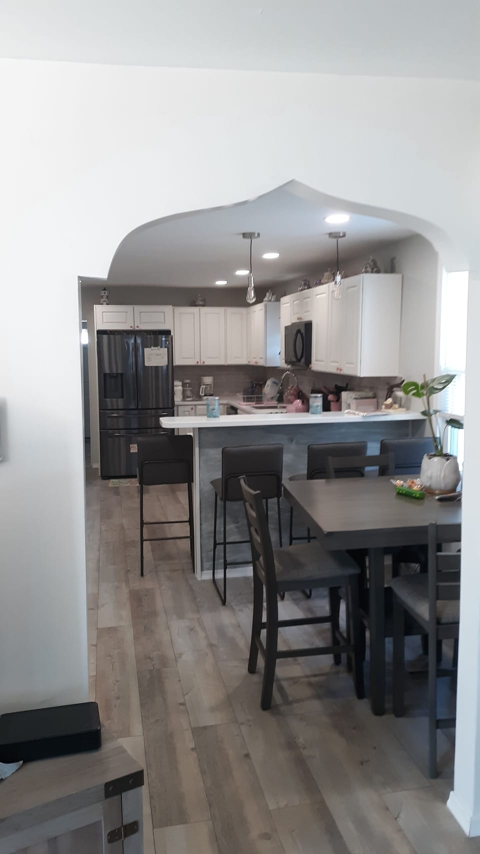 Kitchen view from living room