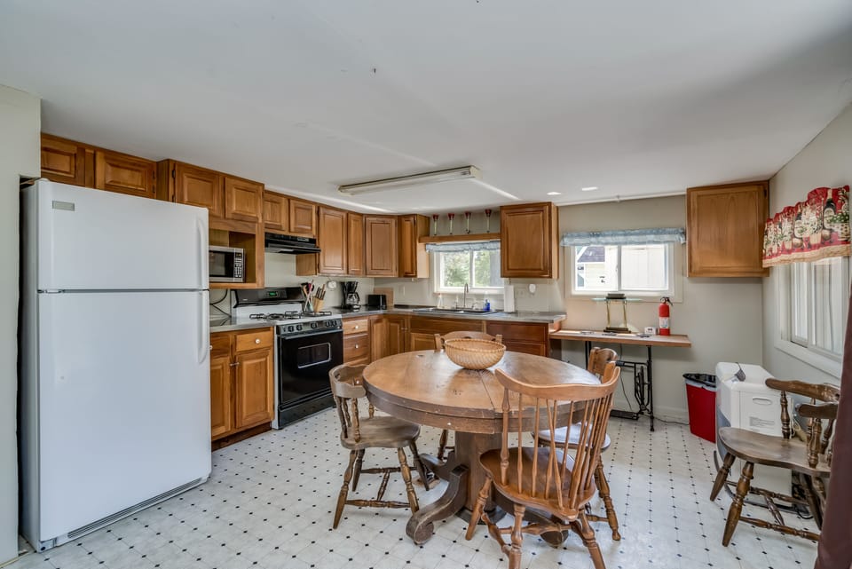 Kitchen and dining area.  