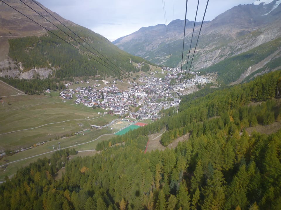 Saas Fee from the lift