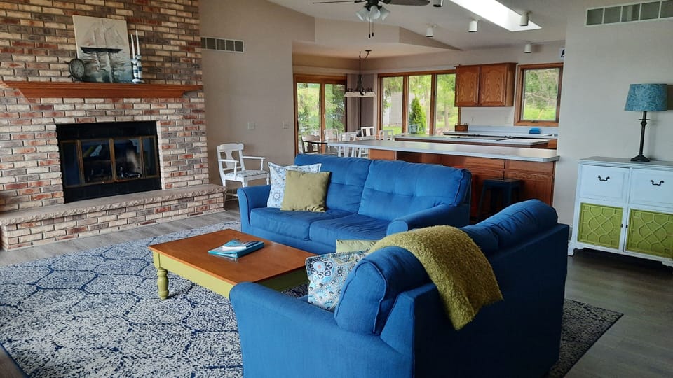 Living Room, Kitchen and Dining Room

