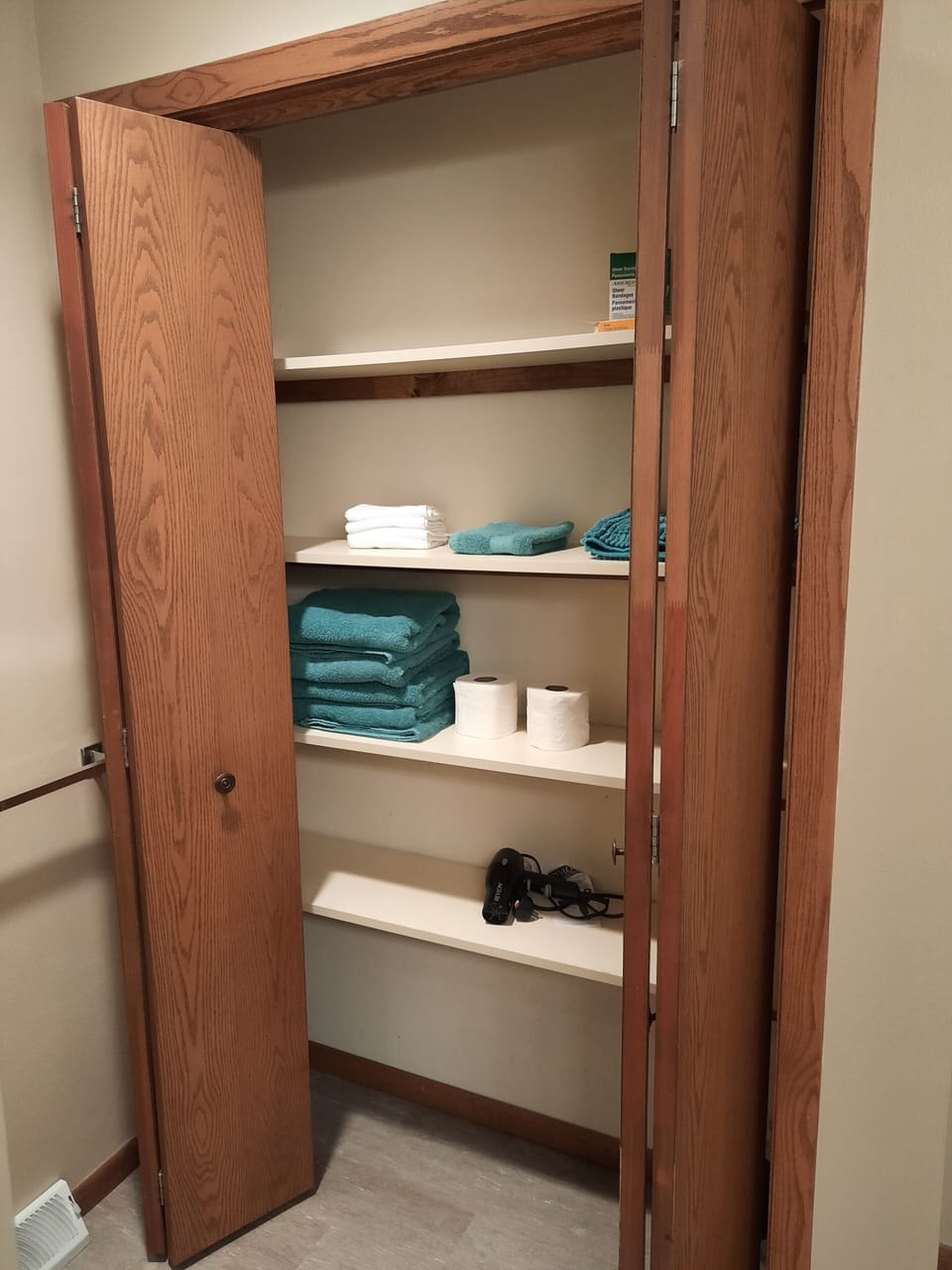 Primary Bathroom linen closet