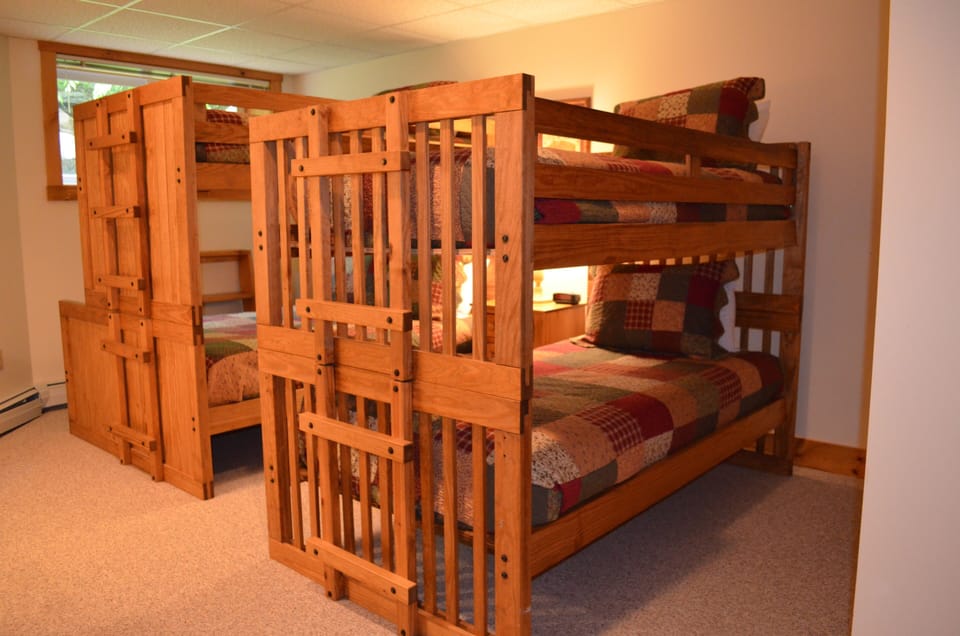 Basement bunk bed room