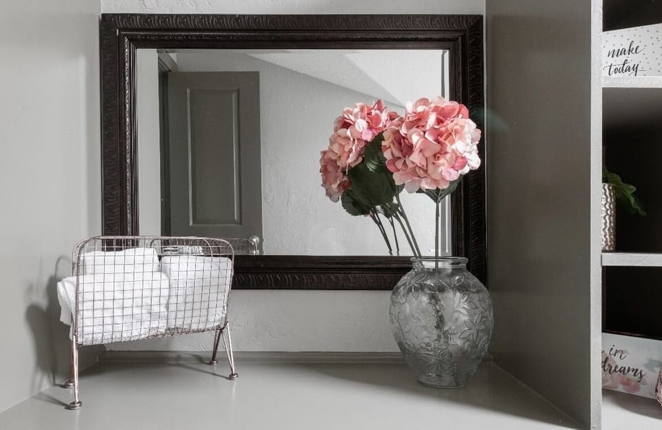 Master bathroom off of master bedroom.