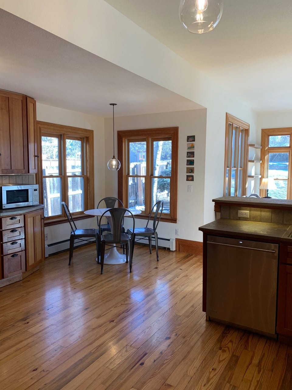 Eat-in kitchen area from dining room
