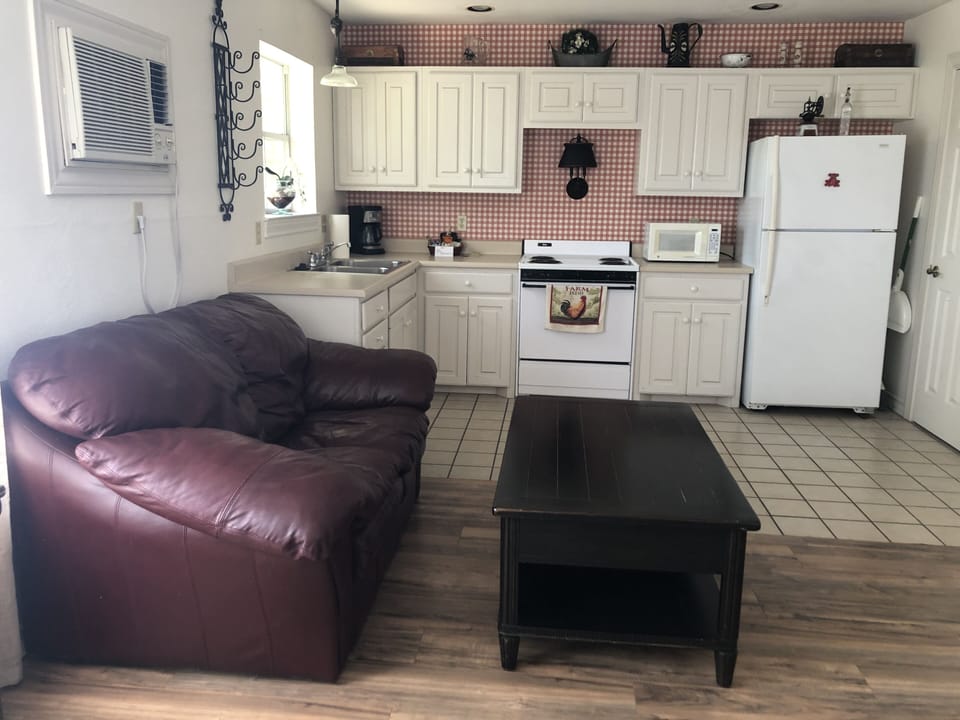 Living room and kitchen
