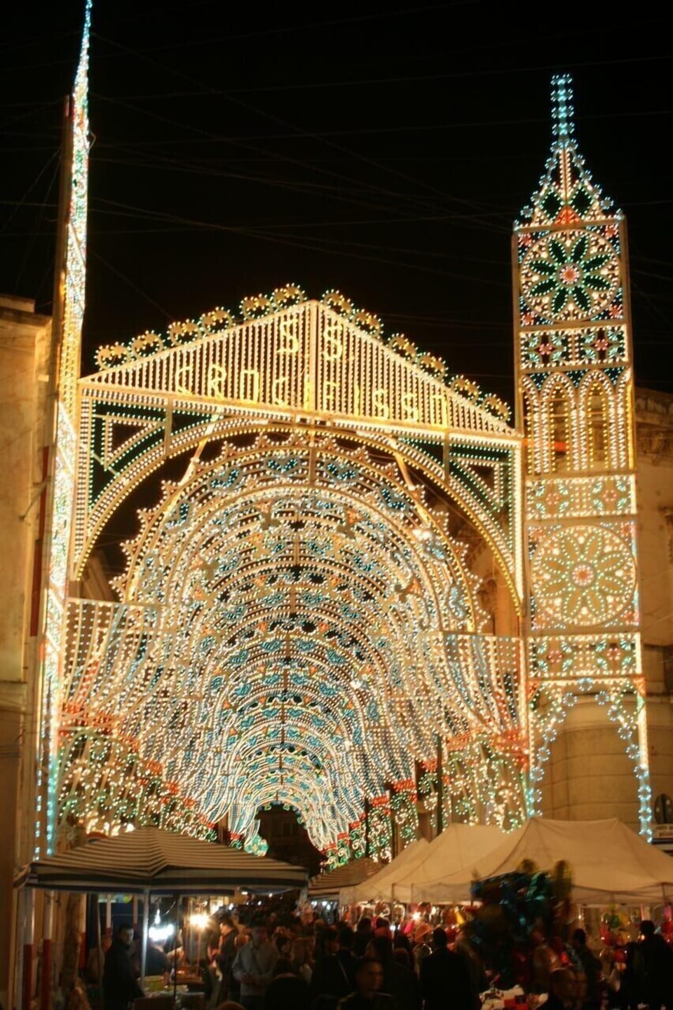 Bright lights of the 4 day Galatone festival