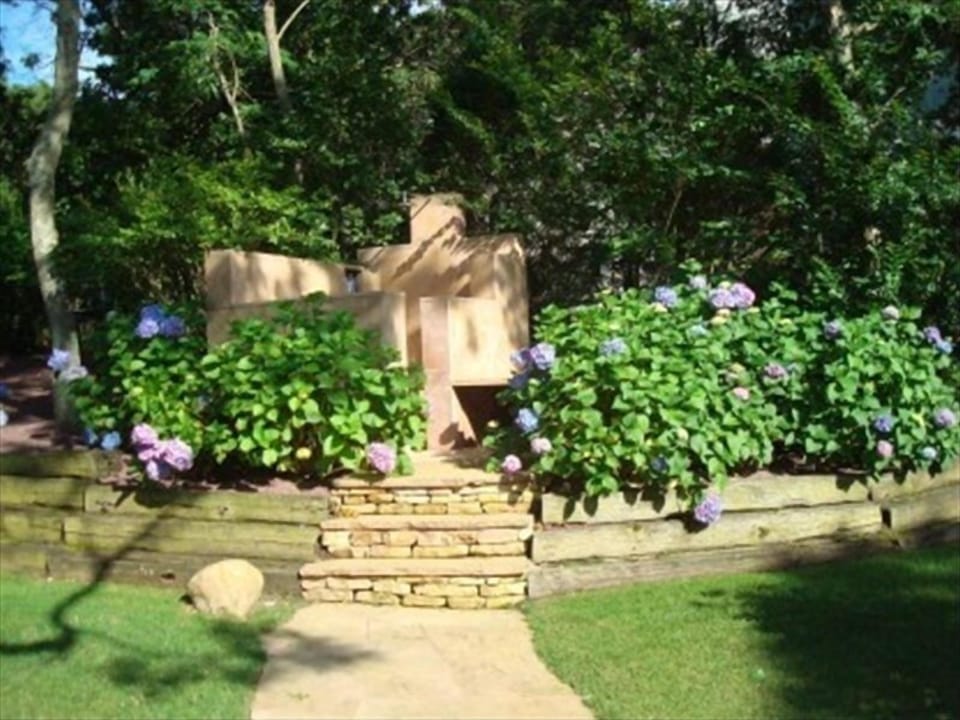 Custom Stone Shower with Waterworks Rainhead