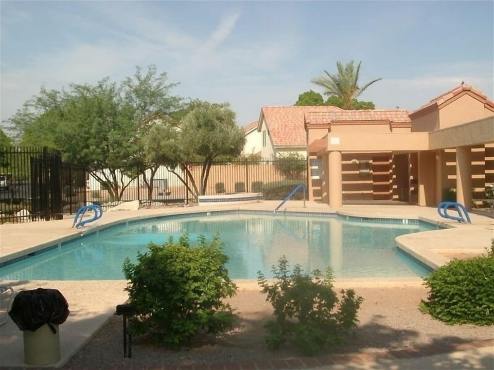 This pool is less than a two minute walk outside our front door!